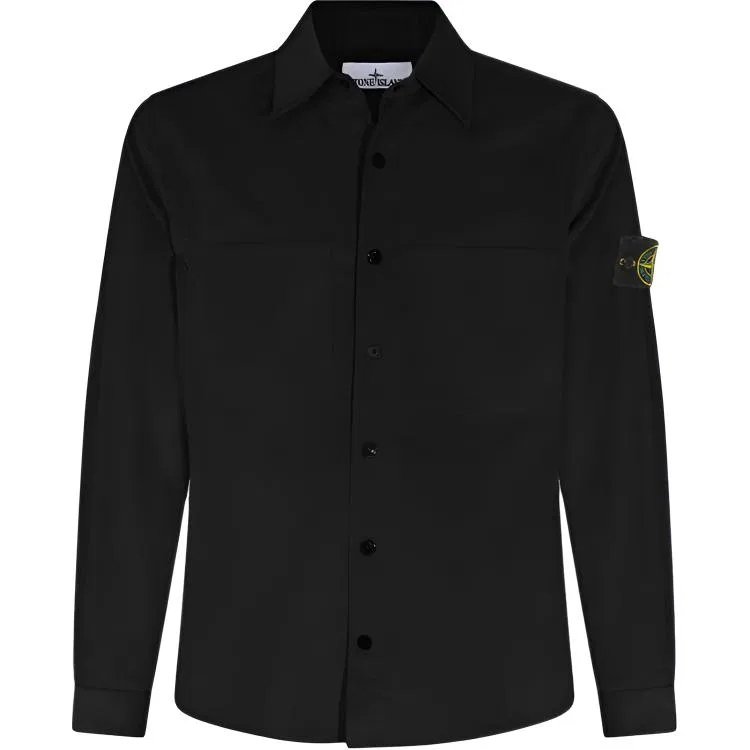 Женская рубашка с отложным воротником Black STONE ISLAND