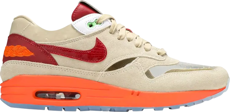 Кроссовки Nike CLOT x Air Max 1 PS 'Kiss of Death' 2021, загар — фото 2