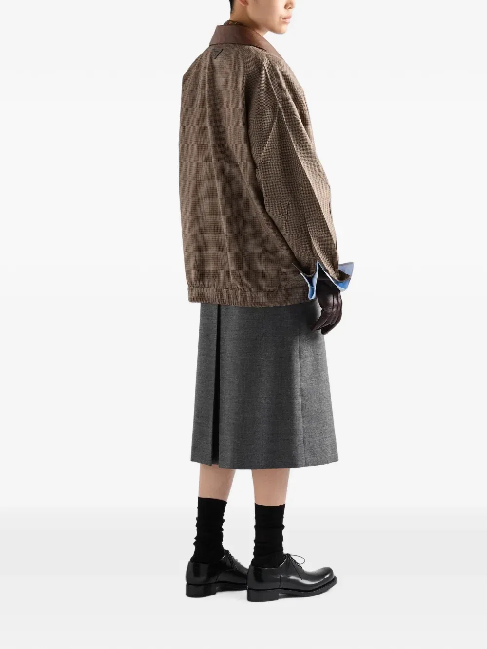 Юбка миди Rush stitch Prada, серый — фото 3