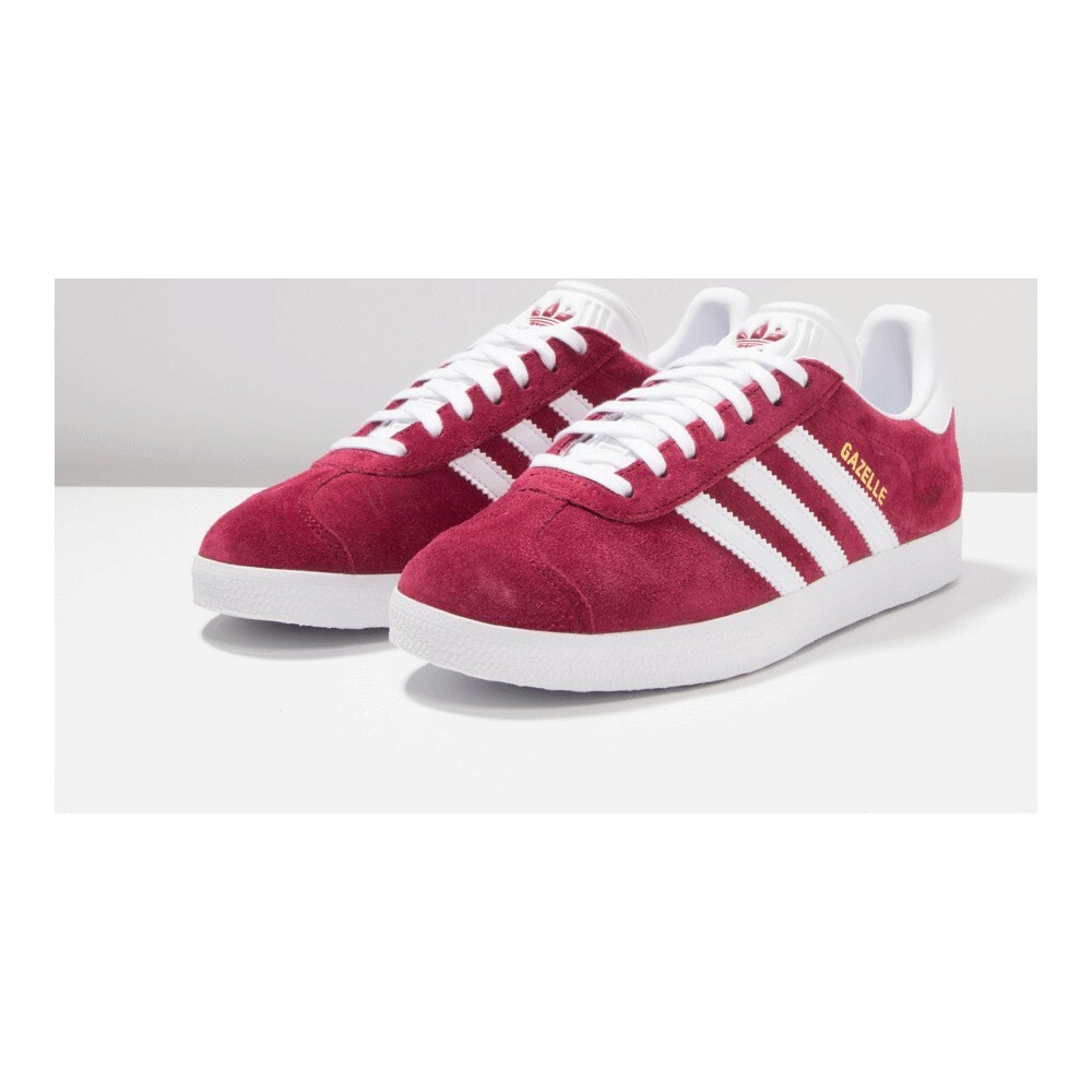 Кроссовки Adidas Originals Gazelle Unisex, малиновый/белый — фото 3