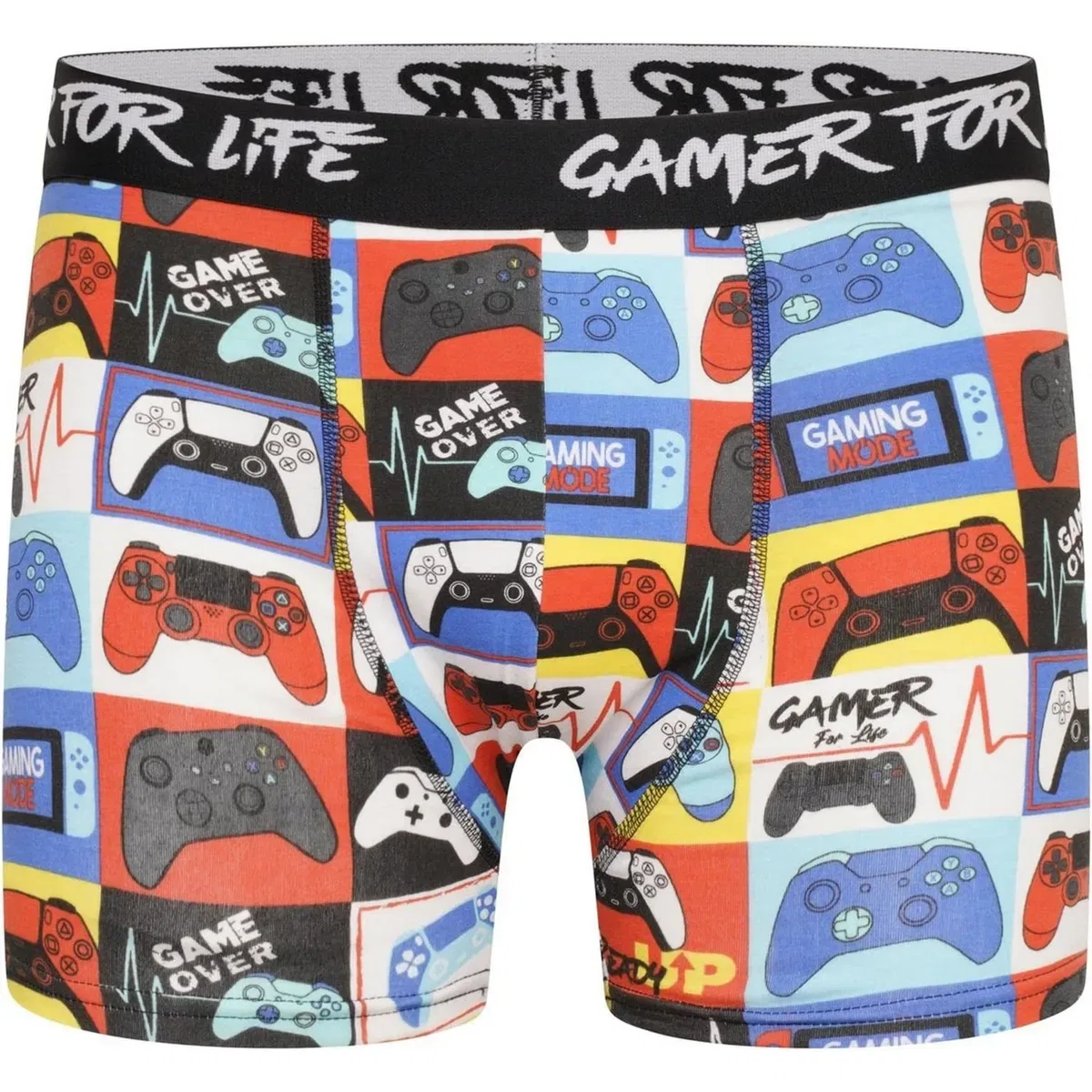 Мужские боксеры из хлопка с принтом Gamer for life Floso, Multi — фото 4