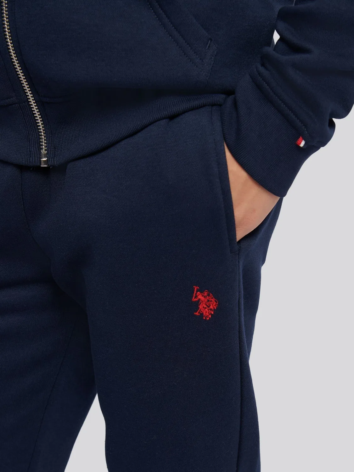 Джоггеры Double Horsemen Loopback U.S. Polo Assn., синий — фото 2