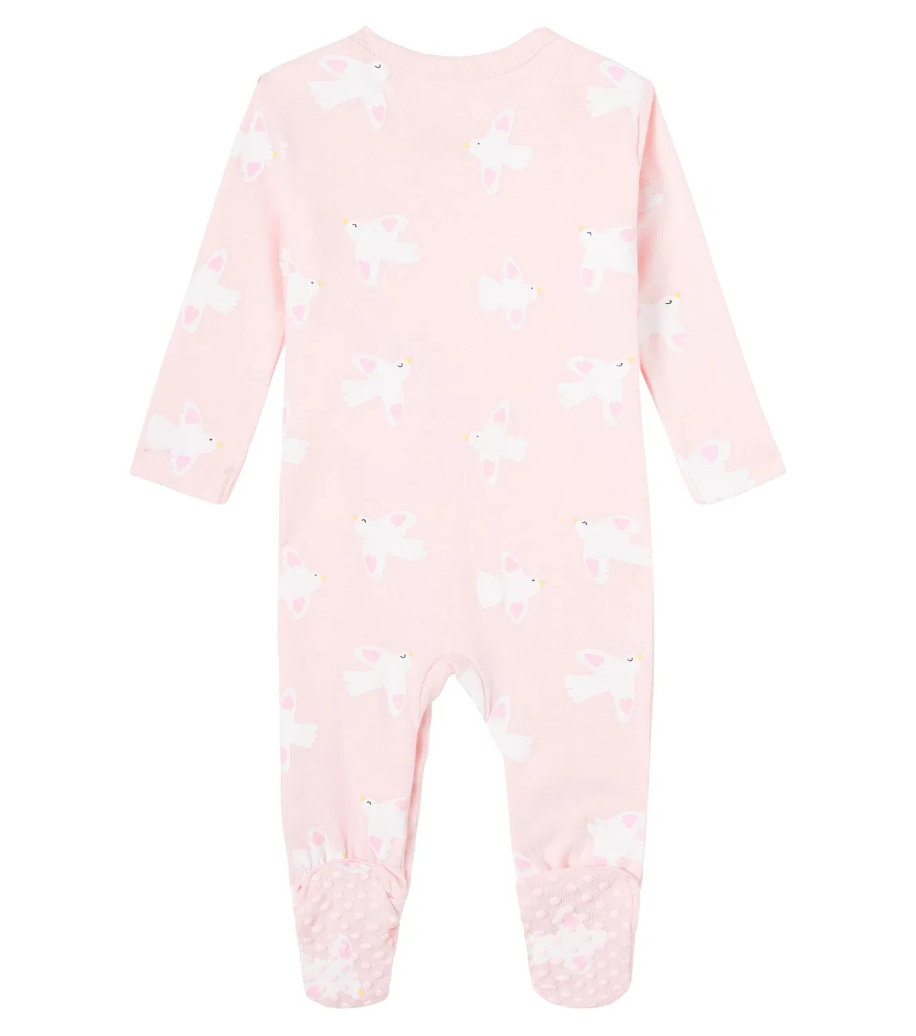 Комплект детских комбинезонов и боди хлопковый с принтом Stella Mccartney Kids, розовый — фото 4