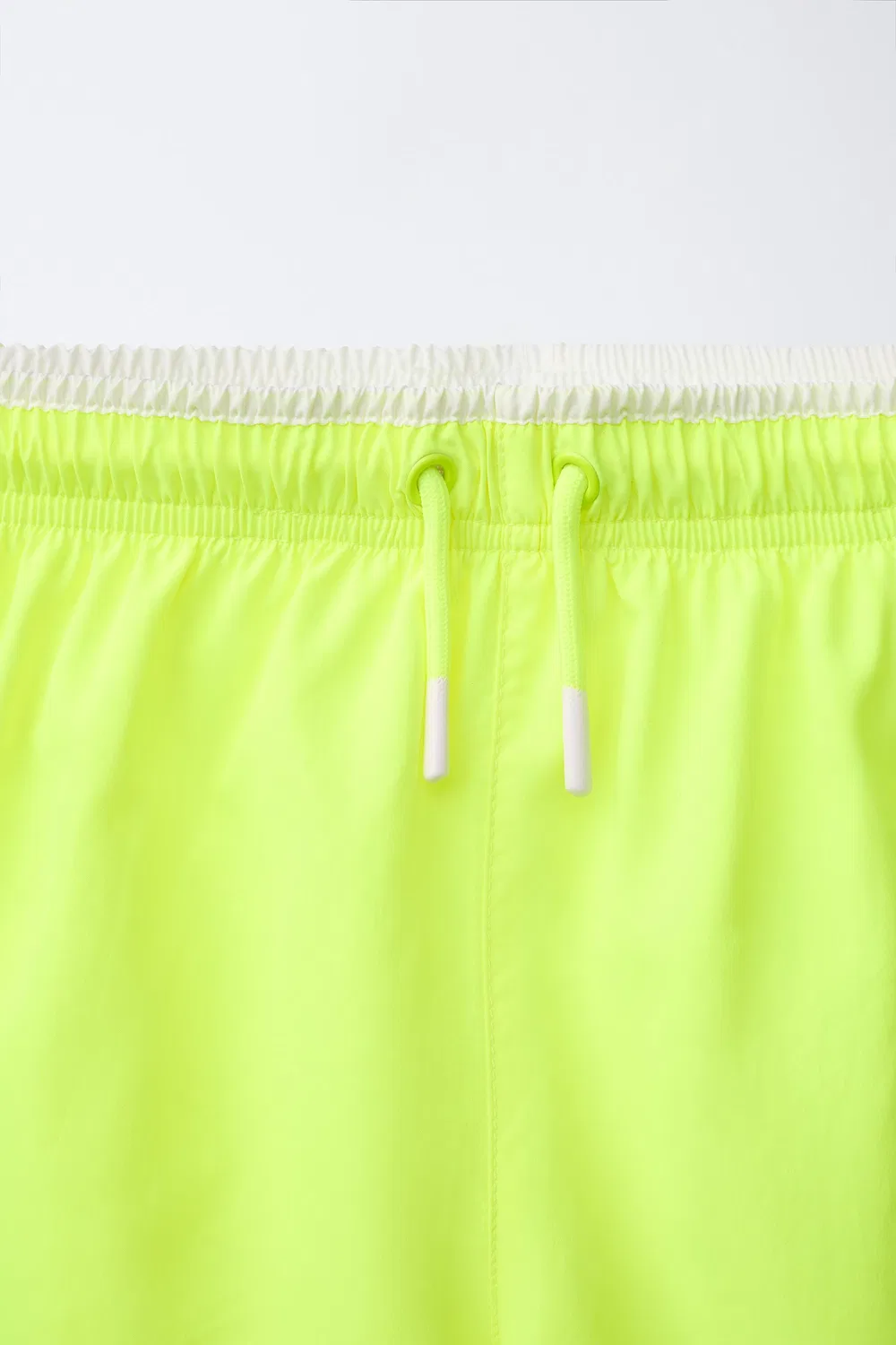 6-14 лет / Быстросохнущие плавательные шорты ZARA, Neon Yellow — фото 3
