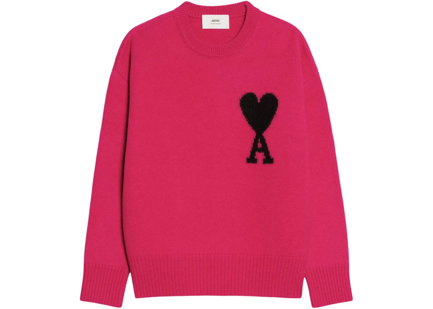 Детский джемпер с принтом Ami de Coeur Ami Paris, Fuchsia Black