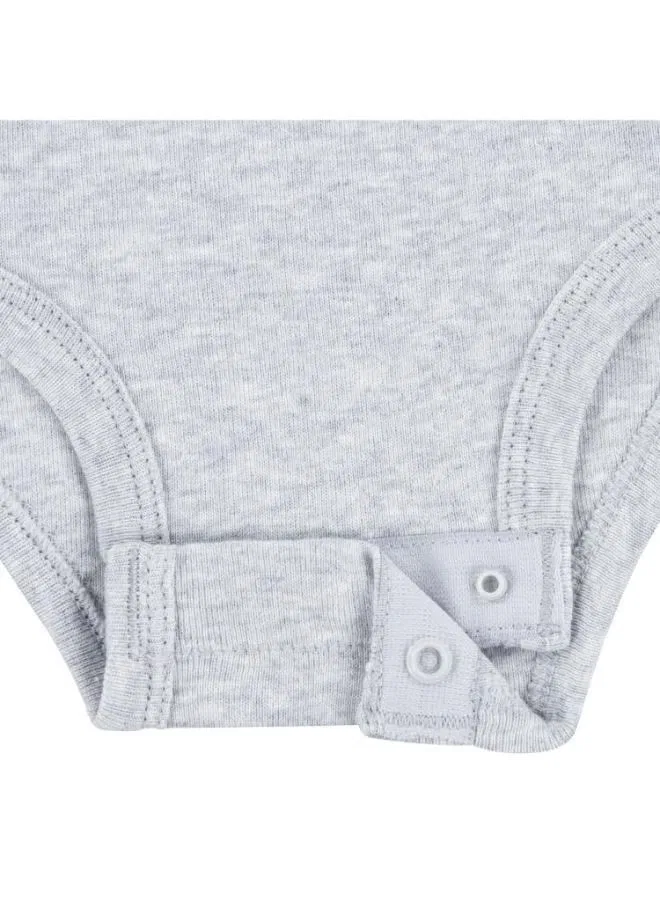 Боди-комбинезон хлопковый 3Pk Huggies, серый — фото 3