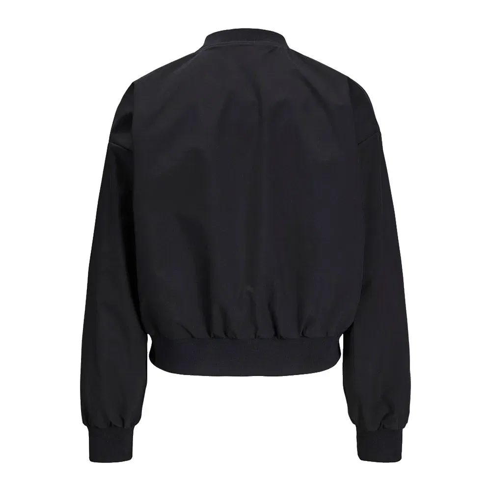 Детская куртка-бомбер для девочек с высоким воротником Ella JJXX Jack & jones, Black — фото 4