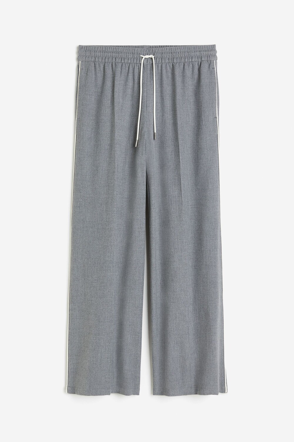 

Брюки H&M Wide-cut Pull-on, серый