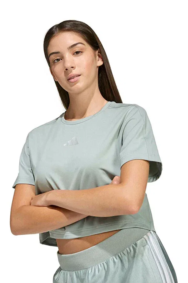 Детская футболка с принтом JG Glam Tee Adidas, Wosa Silvmt — фото 3
