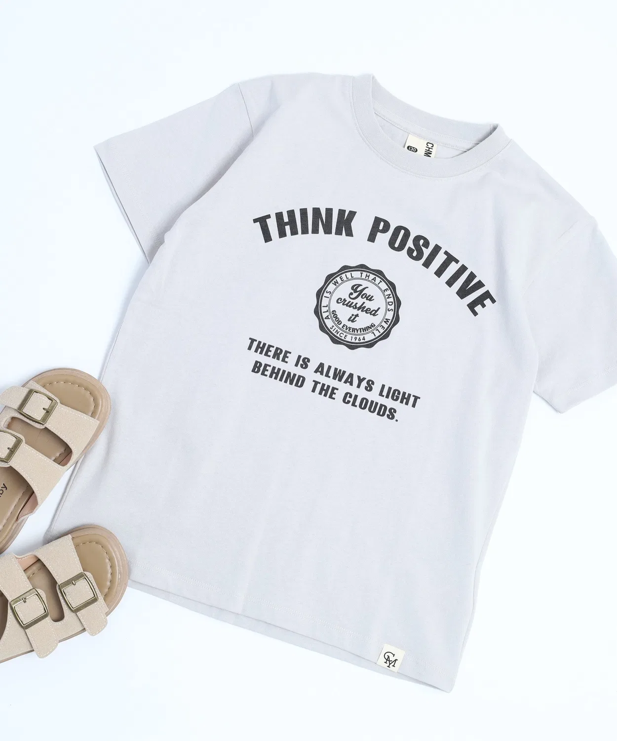 Детская футболка с принтом с коротким рукавом CHARMY clothing FUNALIVE, Grey