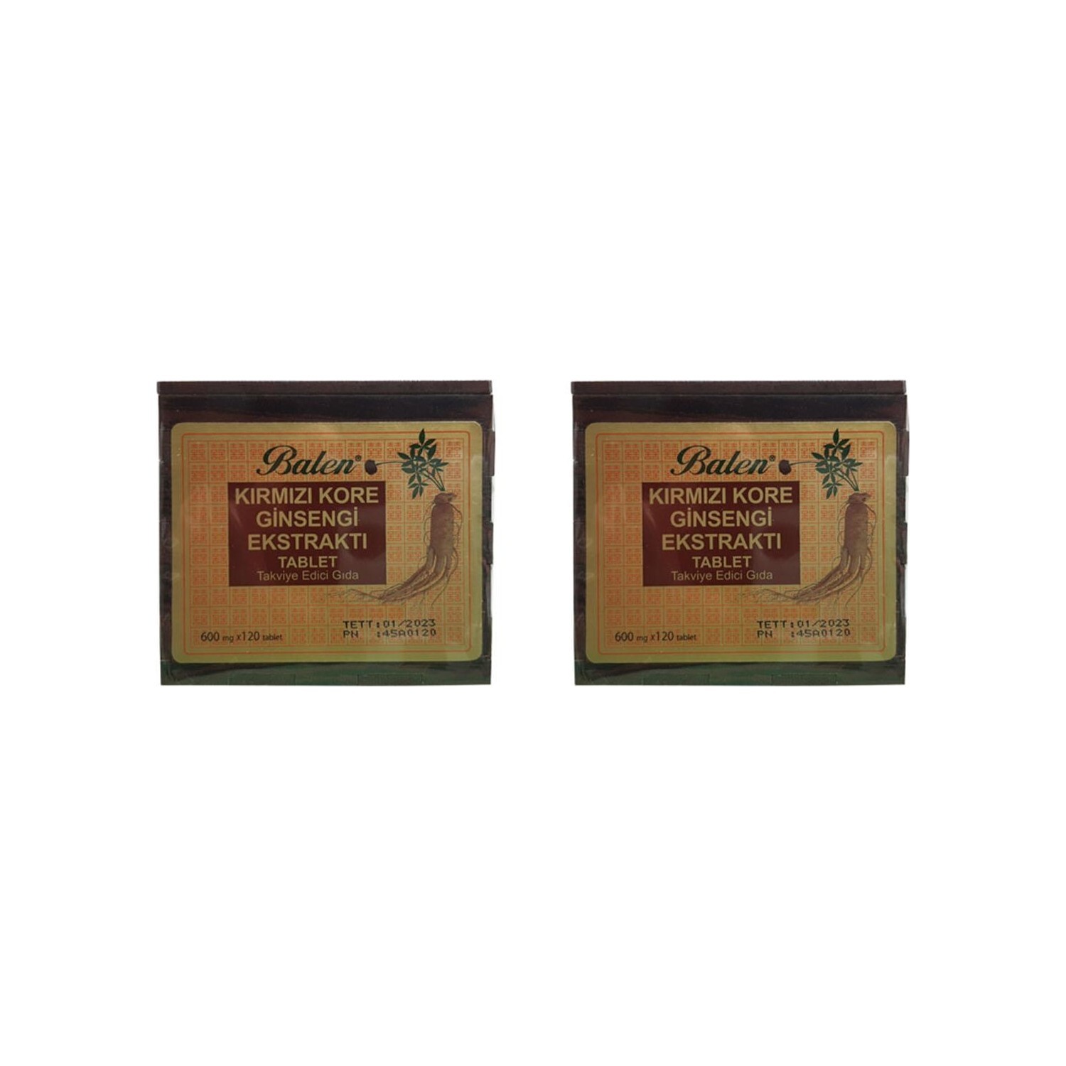 

Добавка Balen Wooden Box 600 мг, 2 упаковки по 120 таблеток
