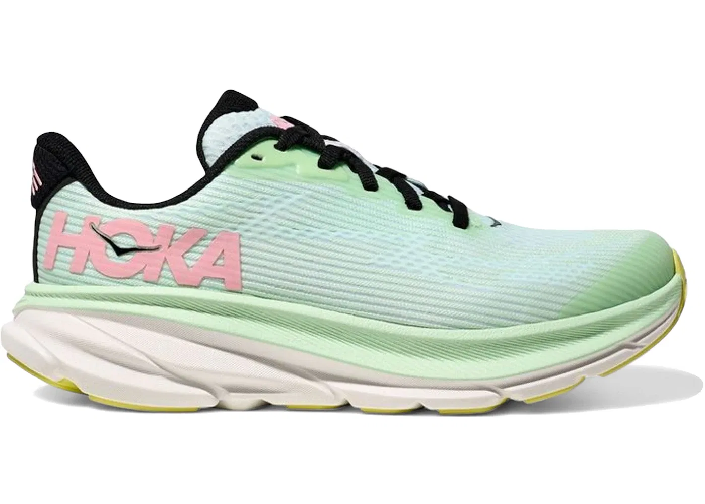 Детские кроссовки беговые Clifton 9 Hoka One One, Mint Fluorite Snow Melt