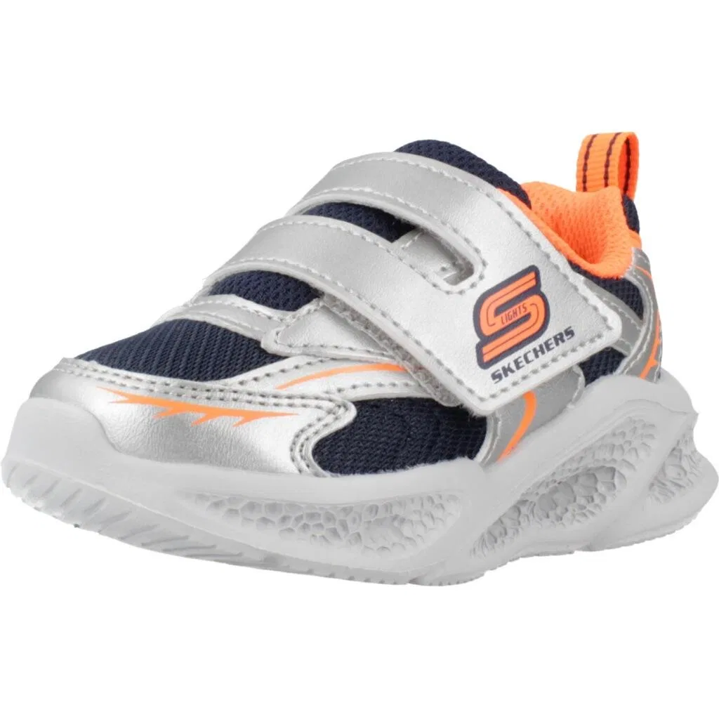 Детские кроссовки Skechers Meteor-lights - Glow, Silver