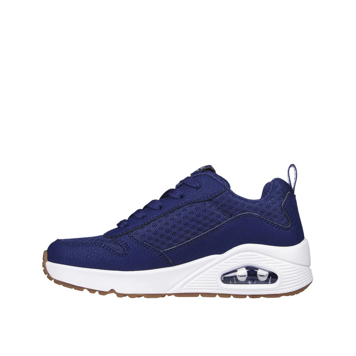 Детские кроссовки для мальчиков с твердой подошвой One - Powex Skechers, Navy Blue — фото 3