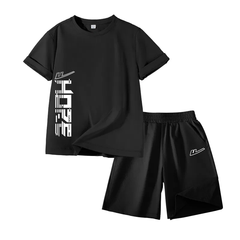 Детский спортивный комплект с принтом Navy Blue/White English Line Left Middle-Black/H Cut-Out White Logo K WARRIOR — фото 4