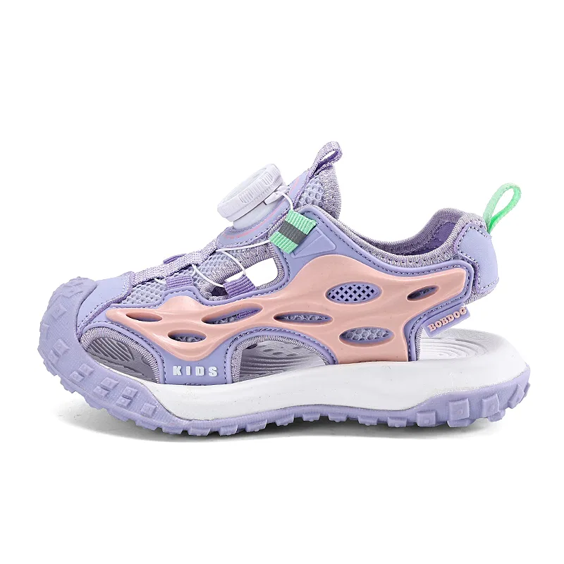Детские сандалии с закрытым носком TBDK985 Pink Purple BOBDOG, Pink Purple