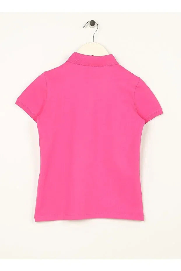 Детская футболка для девочек хлопковая U.S. Polo Assn., Fuchsia — фото 2