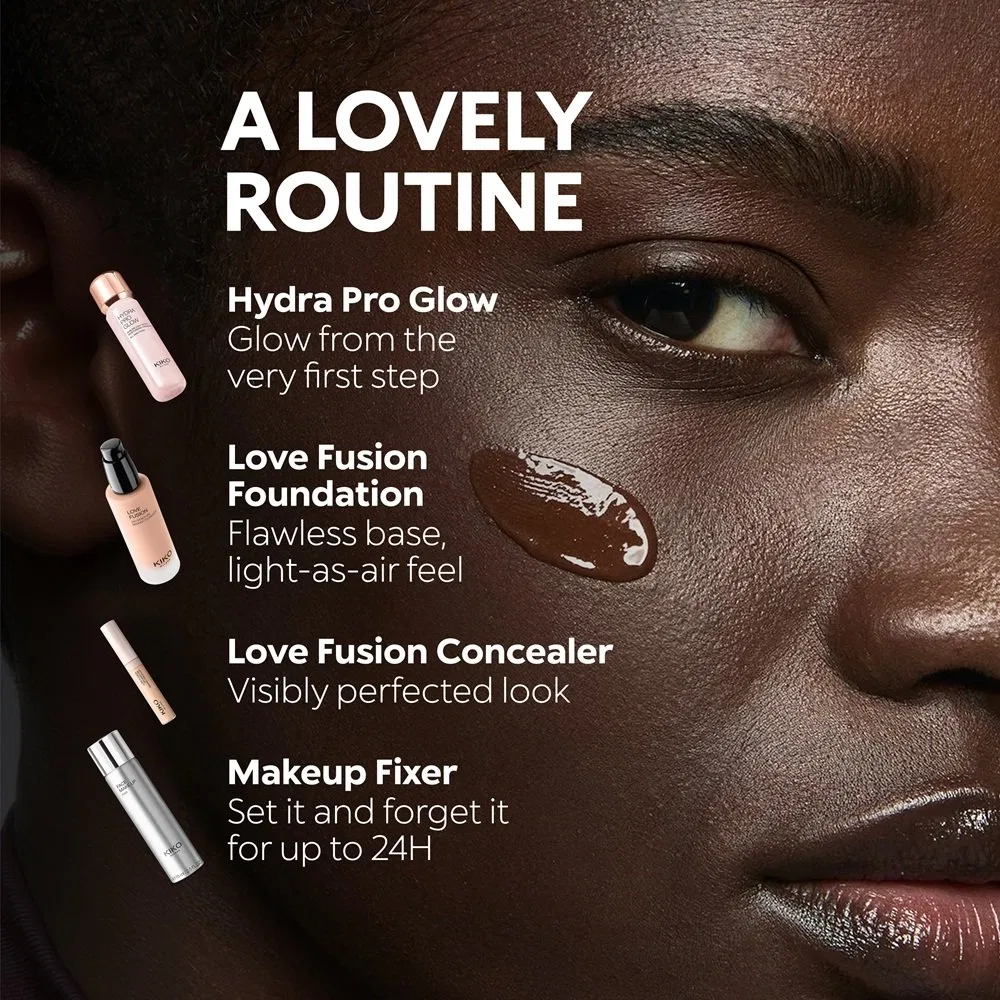 Тональный крем 30 мл с увлажняющим эффектом Love Fusion Warm Gold KIKO Milano — фото 4