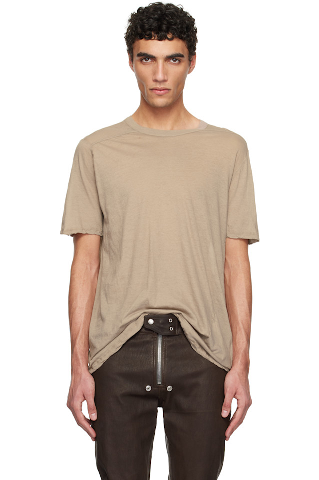 

Футболка голливудского уровня Rick Owens, цвет flesh