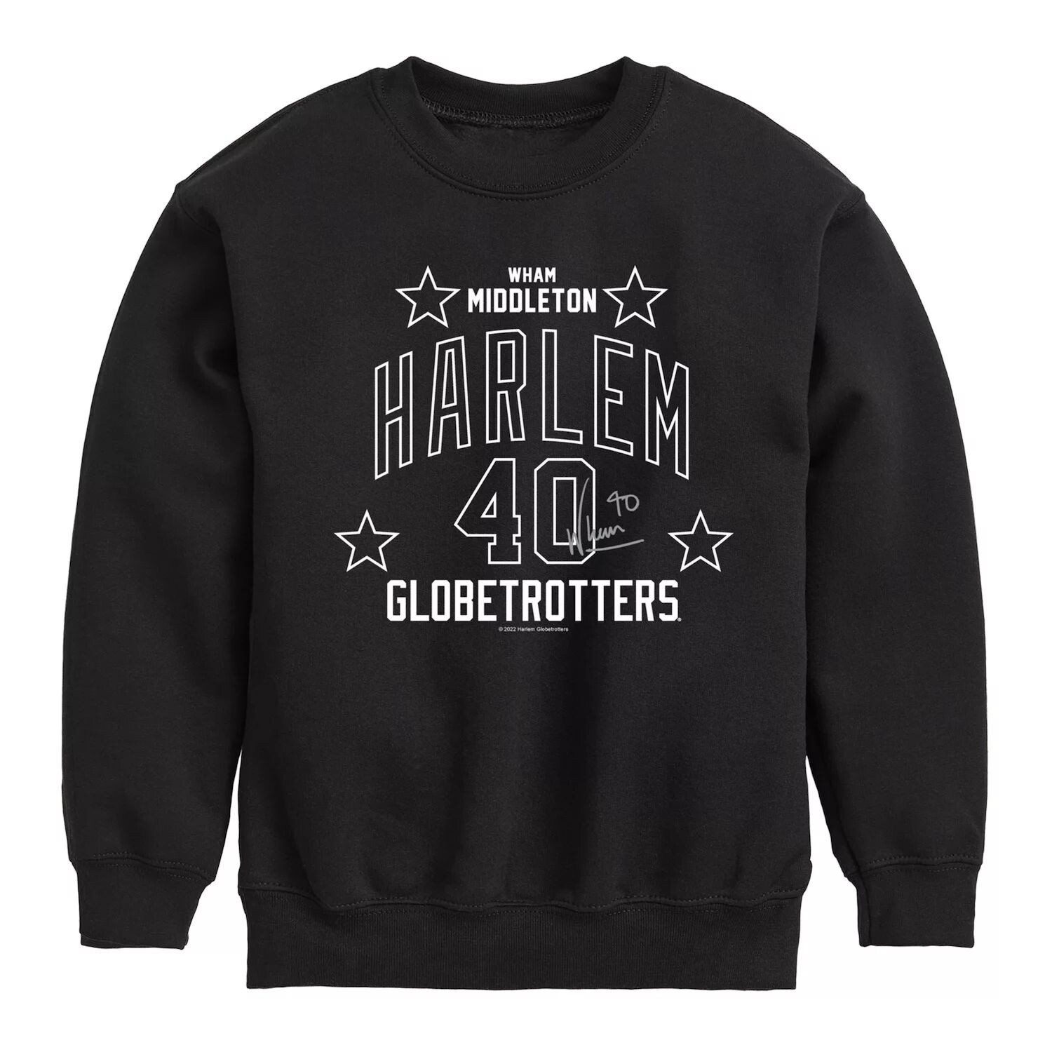 

Толстовка с рисунком Wham для мальчиков 8–20 лет Harlem Globetrotters Licensed Character, черный