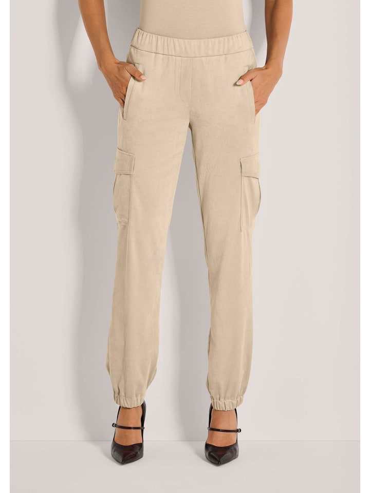 

MADELEINE Брюки-карго натурального цвета