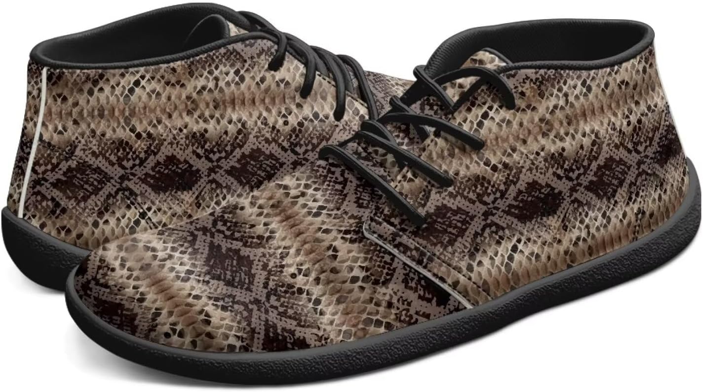 

Мужские кроссовки Tomeusey Wide Barefoot с низким верхом, минималистичные кроссовки с нулевым перепадом для тренировок, слипоны, Snake Skin