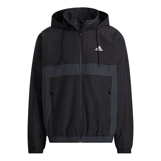

Куртка adidas St Warmblk Jkt Zipper Cardigan Stand Collar hooded track Jacket Black, мультиколор