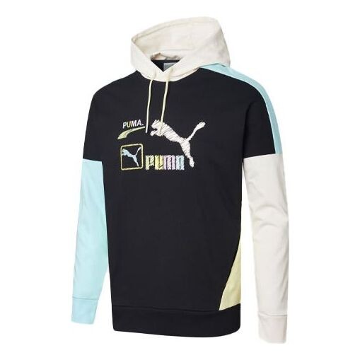 

Куртка florid logo hoodie 'black' Puma, черный