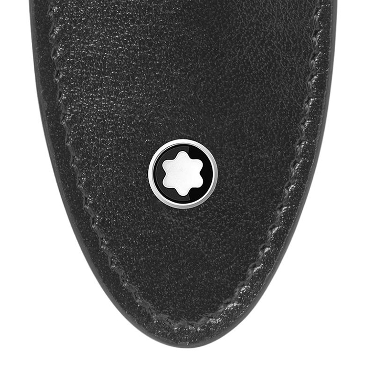 Montblanc Мужская кожаная сумка для хранения Meisterstuck, черная — фото 3