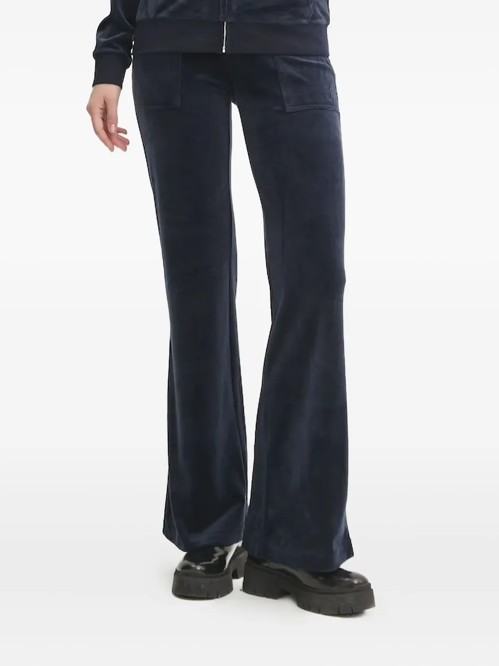 

Велюровые брюки с карманами Juicy Couture, синий