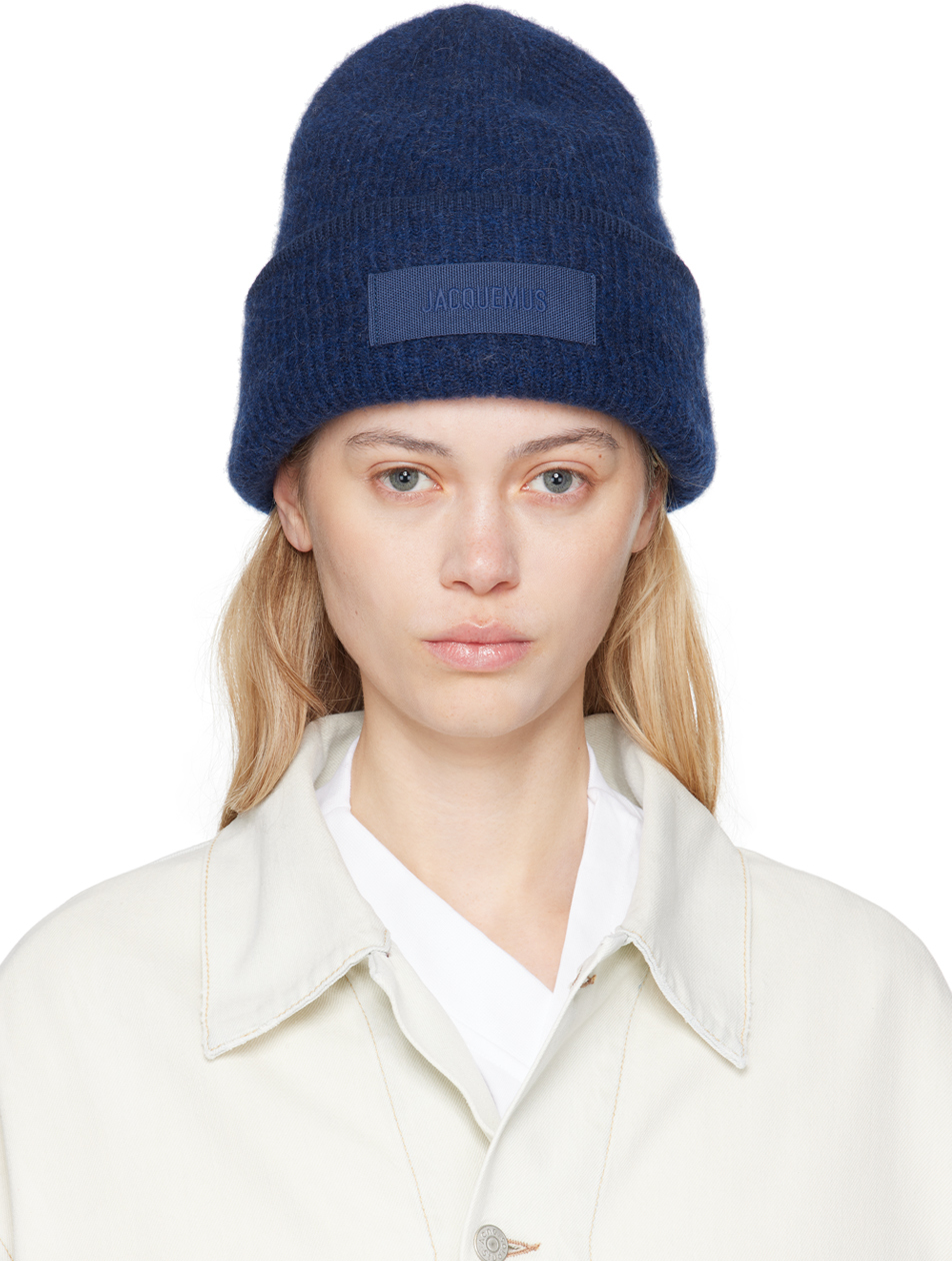 

Шапка-бини «Le bonnet Gros Grain» JACQUEMUS, темно-синий