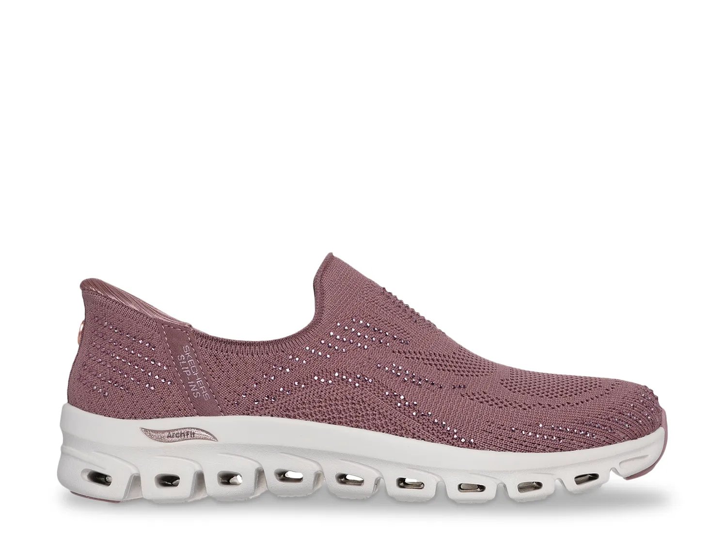 Кроссовки Skechers Skechers Slip-Ins Martha Stewart: Arch Fit Glide-Step Elevate Smoke Show Slip-On Sneaker, темно-розовый — фото 3