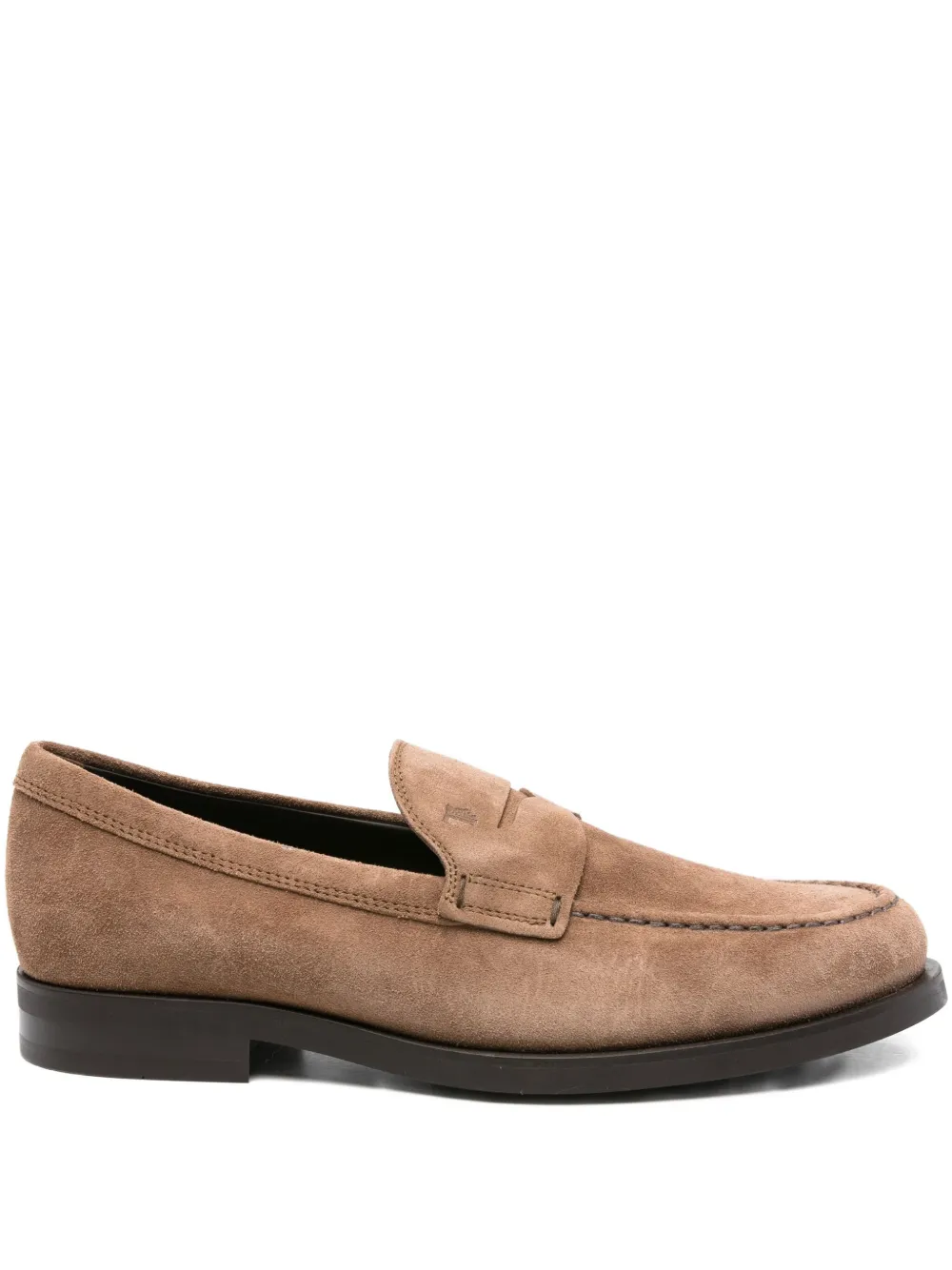 

Замшевые пенни-лоферы TOD'S, коричневый