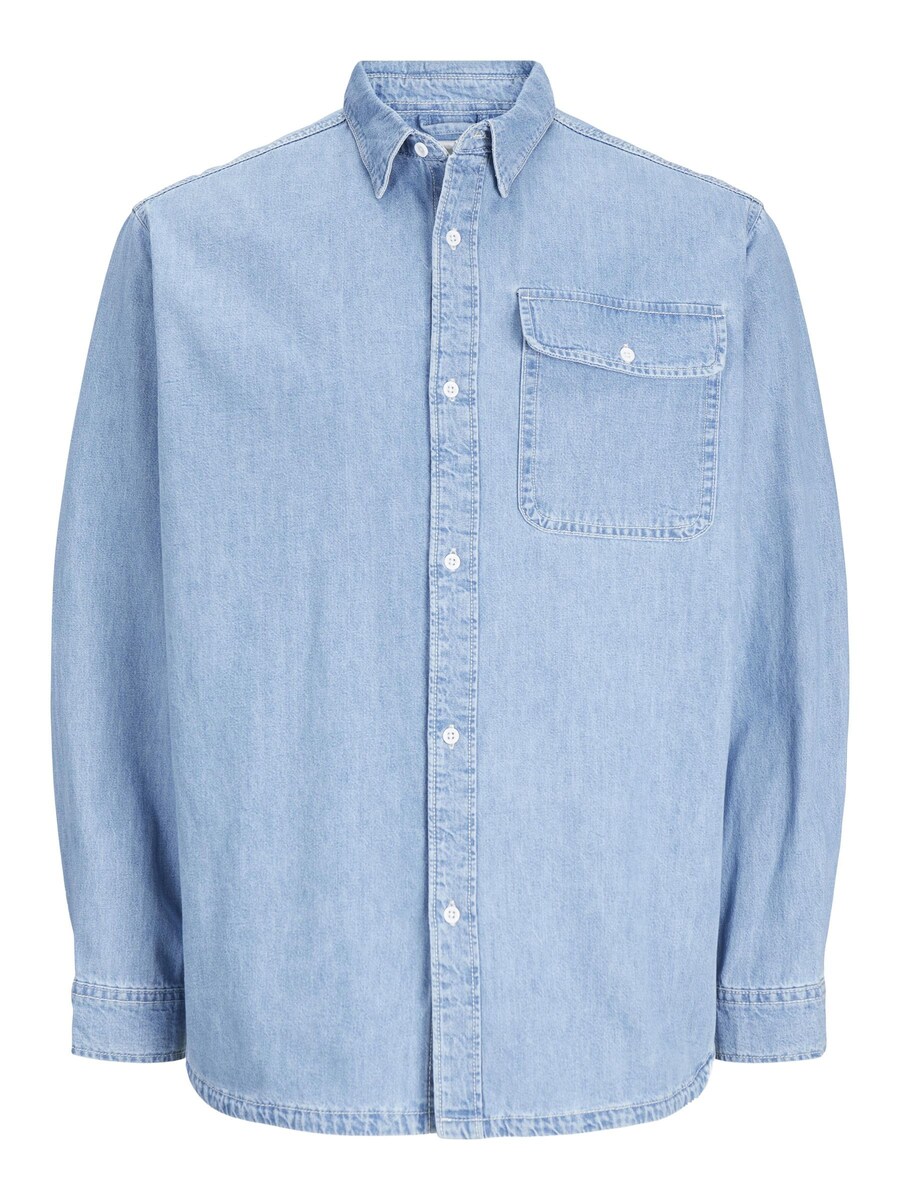 

Джинсовая рубашка JACK & JONES Regular fit Button Up Shirt Wilson, синий деним