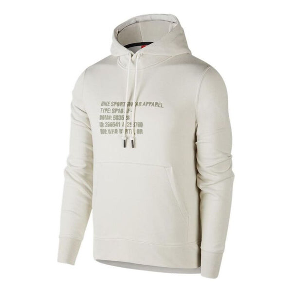 

Толстовка Nike Sportswear Letter Print Hoodies 'White', белый