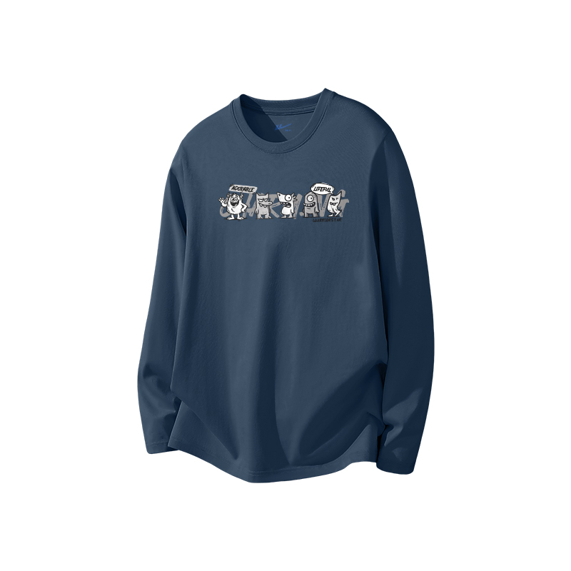 

Футболка Unisex Crew Neck Moderate Straight Fit WARRIOR, haze синий