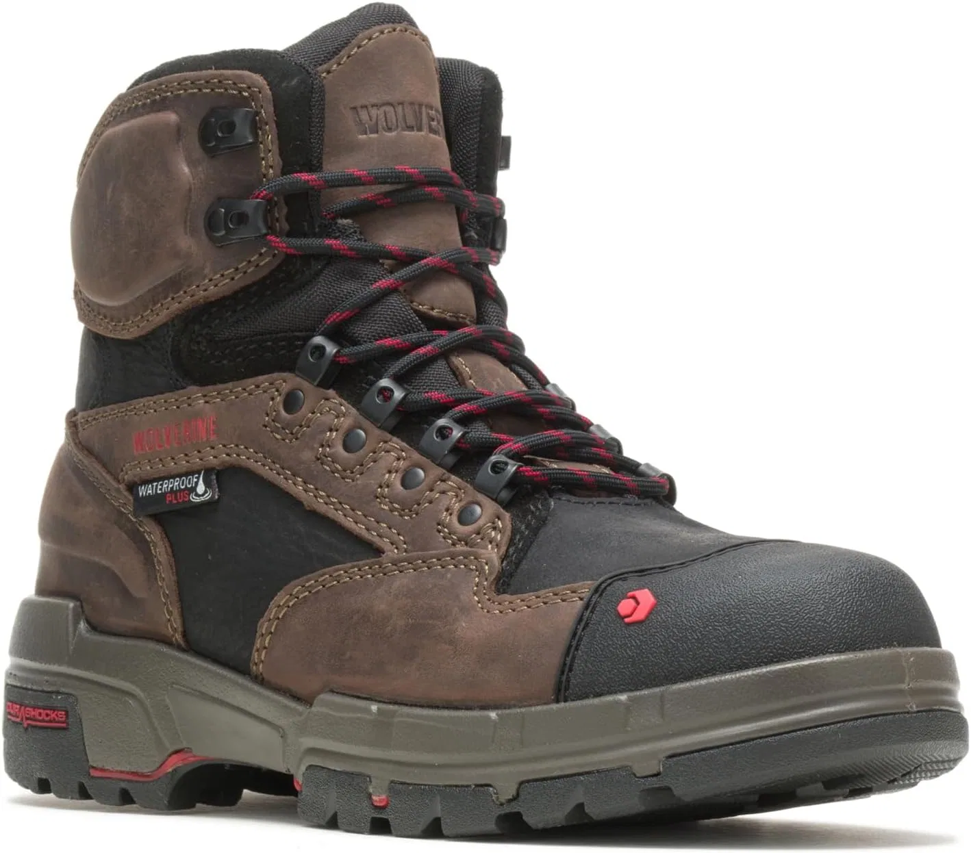 Ботинки Wolverine Legend DuraShocks CarbonMax Safety Toe 6 Inch, Dark Brown — фото 3