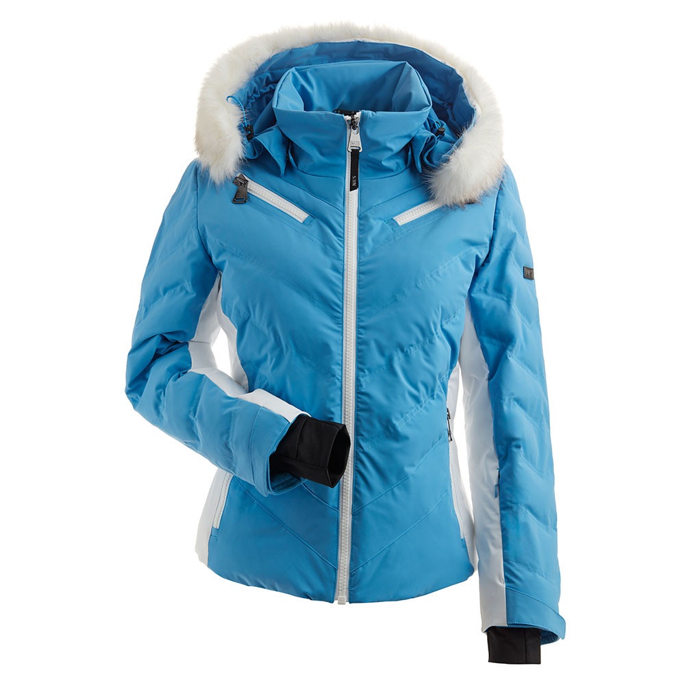 

Утепленная лыжная куртка Nils Northstar с искусственным мехом (женская), Glacier Blue/White