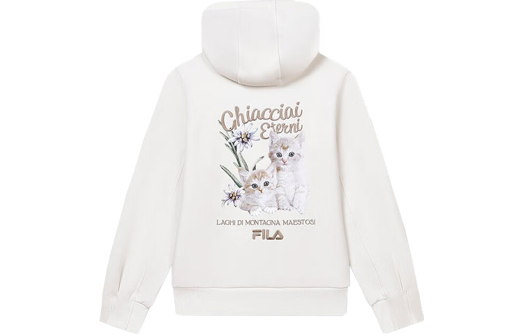 

FILA Свитшот женские светло-бежевая белые