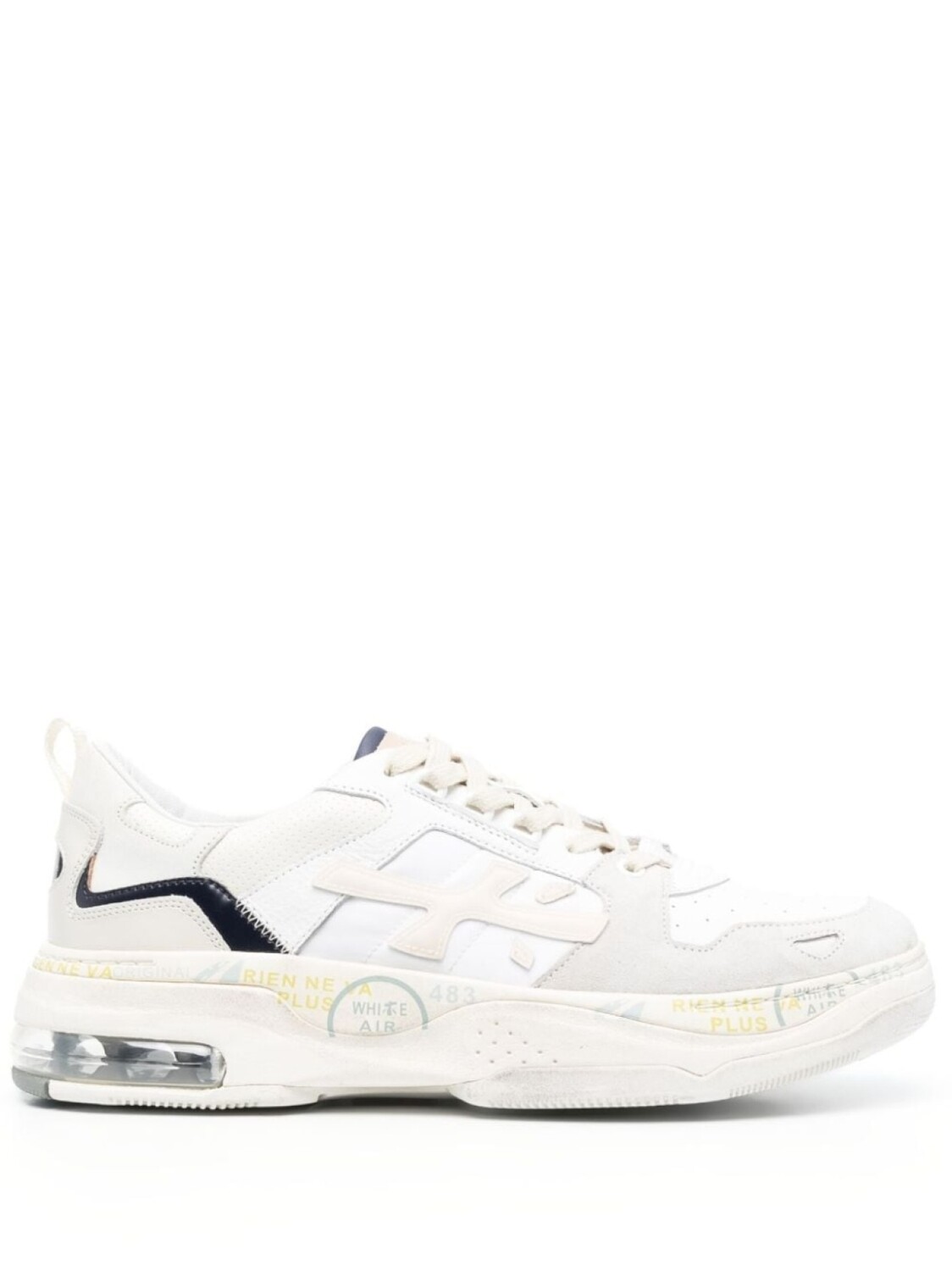 

Premiata кроссовки Drake с нашивкой-логотипом, белый