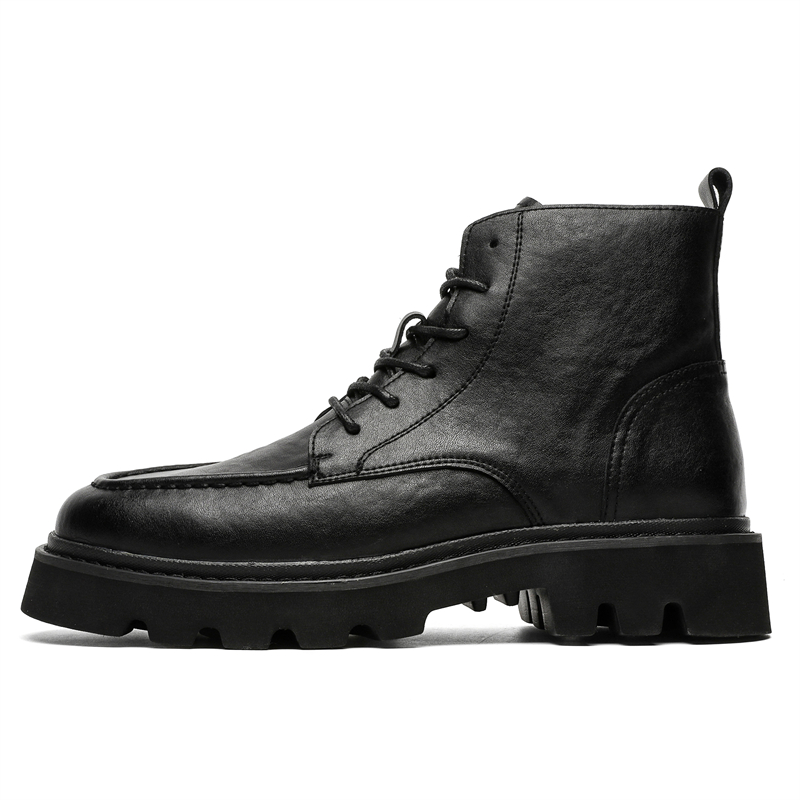 

Chi Wolf Черные короткие ботинки мартин, цвет Black