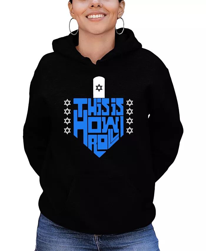 

Женская толстовка с капюшоном «This is How I Roll» LA Pop Art, черный