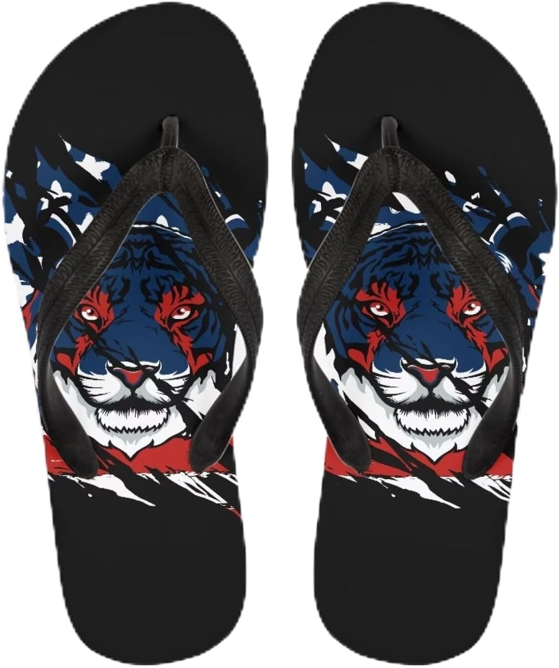 

Спортивные шлепанцы Pugasmiru для женщин и мужчин, удобные, легкие, для отдыха на природе, летом и на пляже, с принтом «тигровая шкура», America Flag Leopard