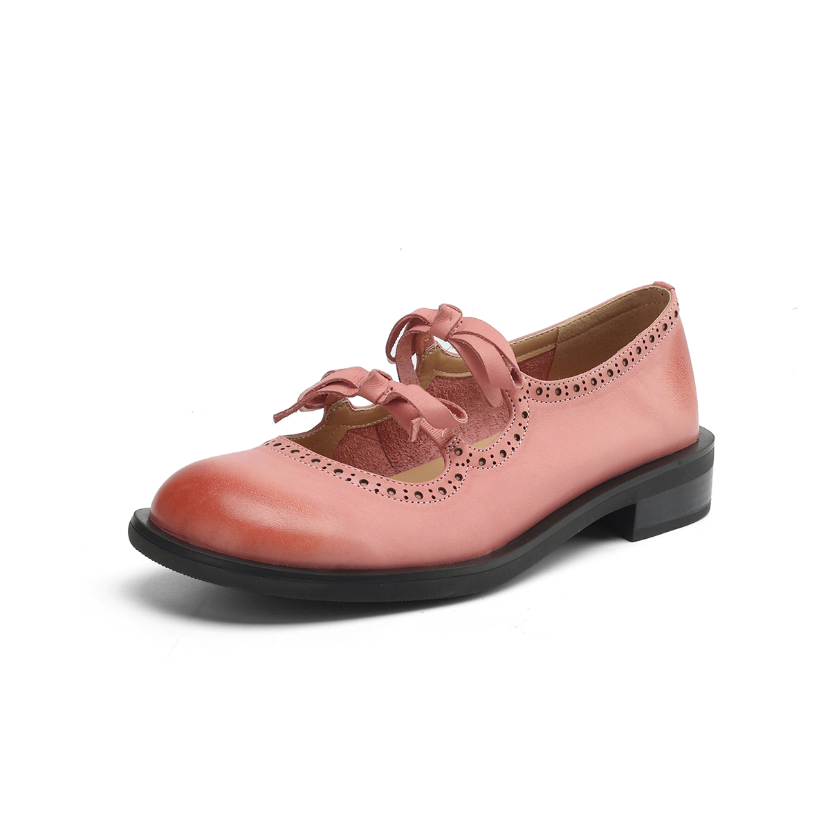 FMM Мэри Джейн туфли женские розово-черные розовые, цвет Pink