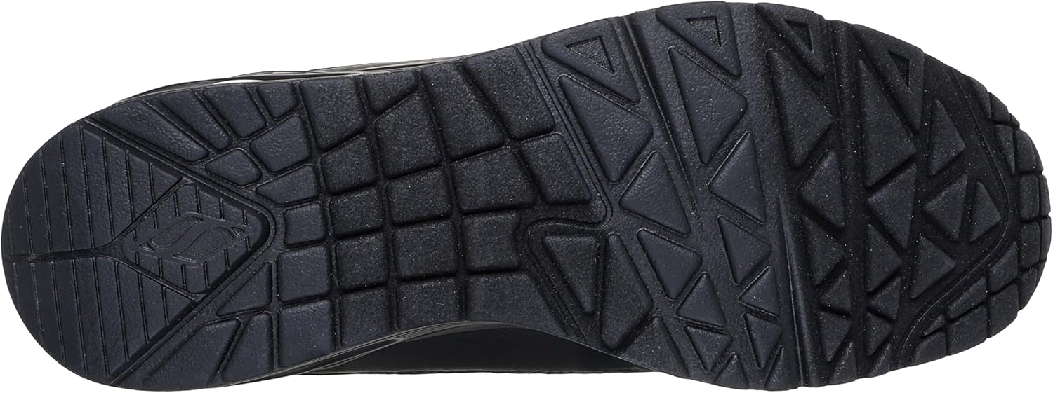 Мужские слипоны Skechers Uno - Banksia Luxe без использования рук, черный — фото 2