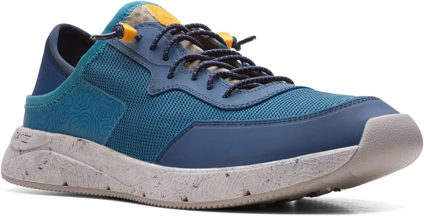 Мужские низкие кроссовки Clarks Davis, бирюзовый