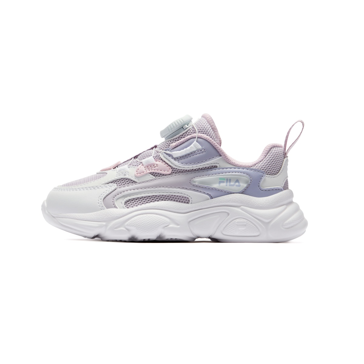 

FILA KIDS Легкие кроссовки с низким верхом и амортизаторами для детей от 3 до 7 лет – цвет орхидеи фиолетовый/белый