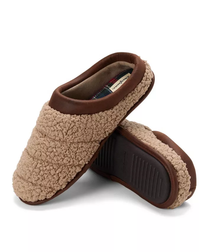 Мужские домашние тапочки Asher Marled Knit Clog Dearfoams, загар/бежевый — фото 2