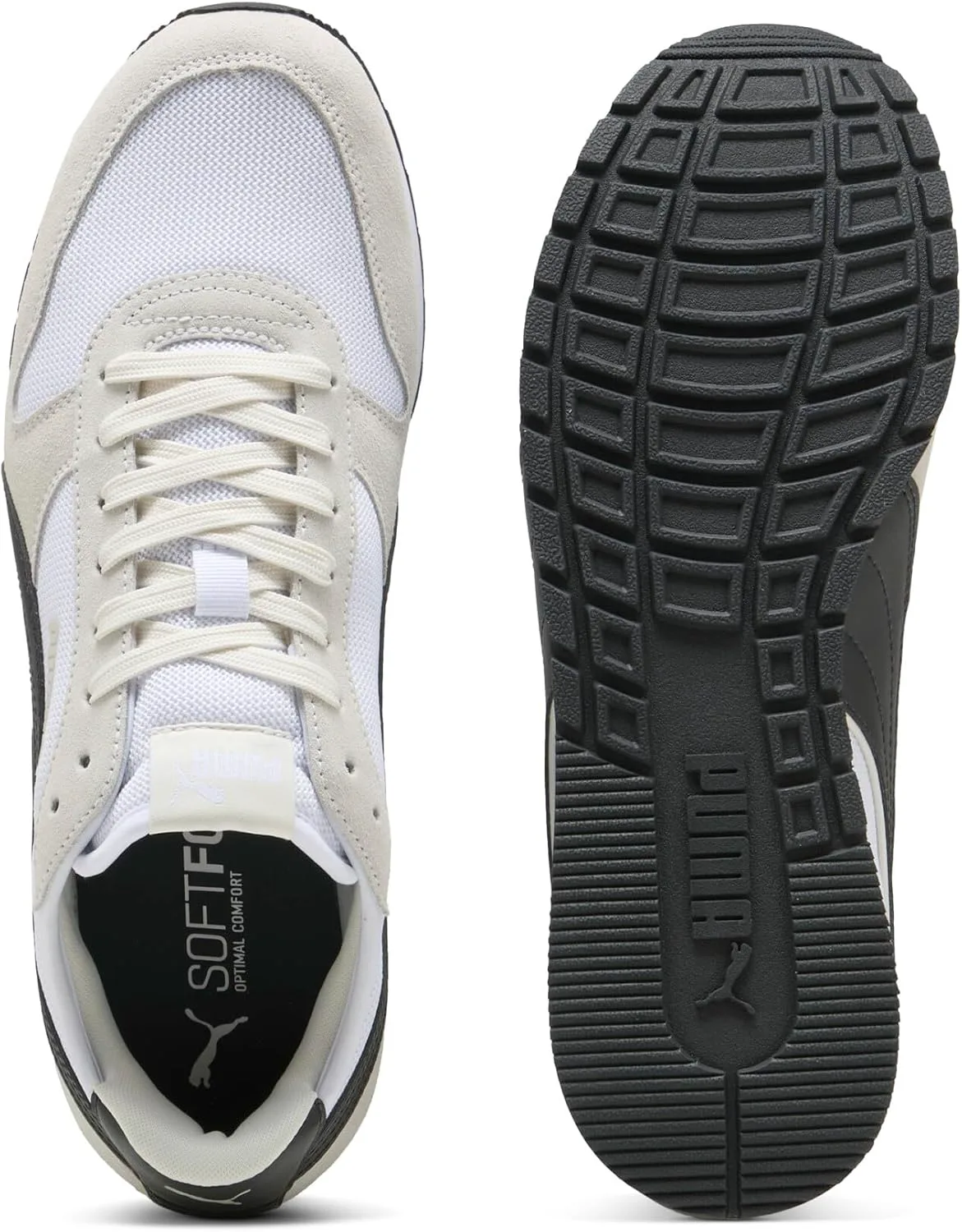 Мужские кроссовки Puma St Miler, белый/черный/серый — фото 4