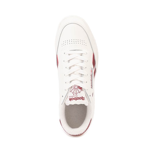 Кроссовки Womens Reebok Club C Double Revenge Athletic Shoe, цвет Chalk/Classic Burgundy — фото 2